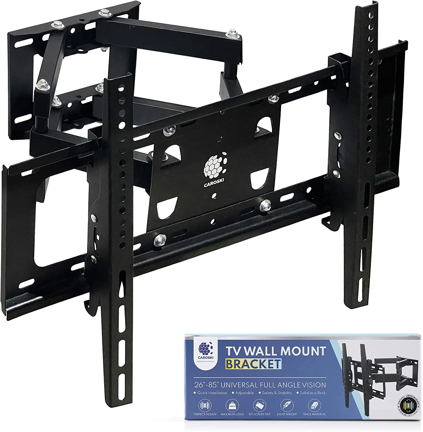 CAROSKI TV Wall Mount Bracket - 26 Inch to 85 Inch