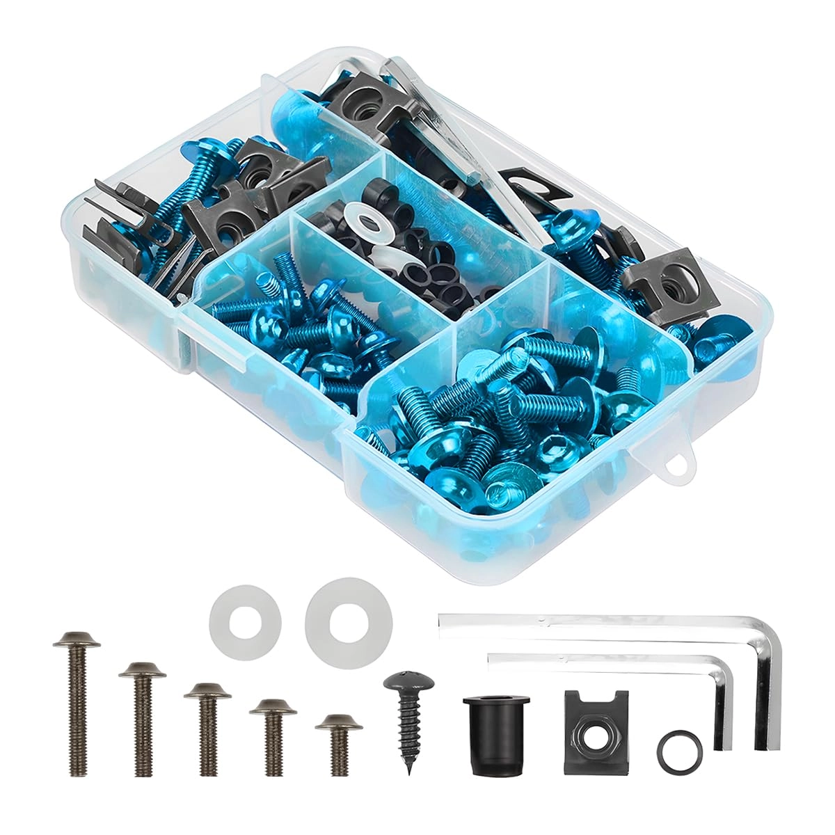Motorcycle Fairing Bolt Kit - 40mm 6mm