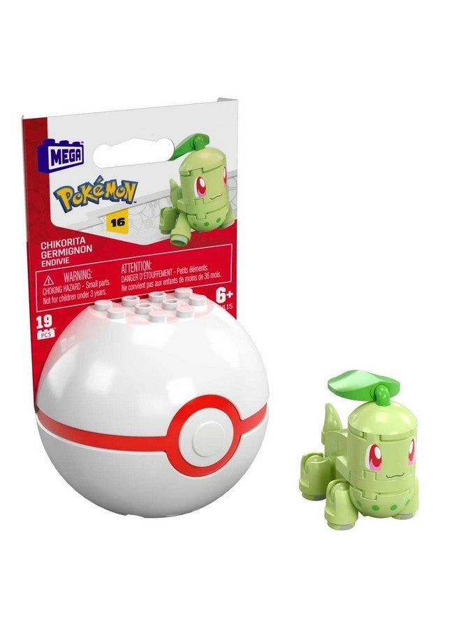 MEGA Pokemon Chikorita Building Set - 19 pcs Gift Set