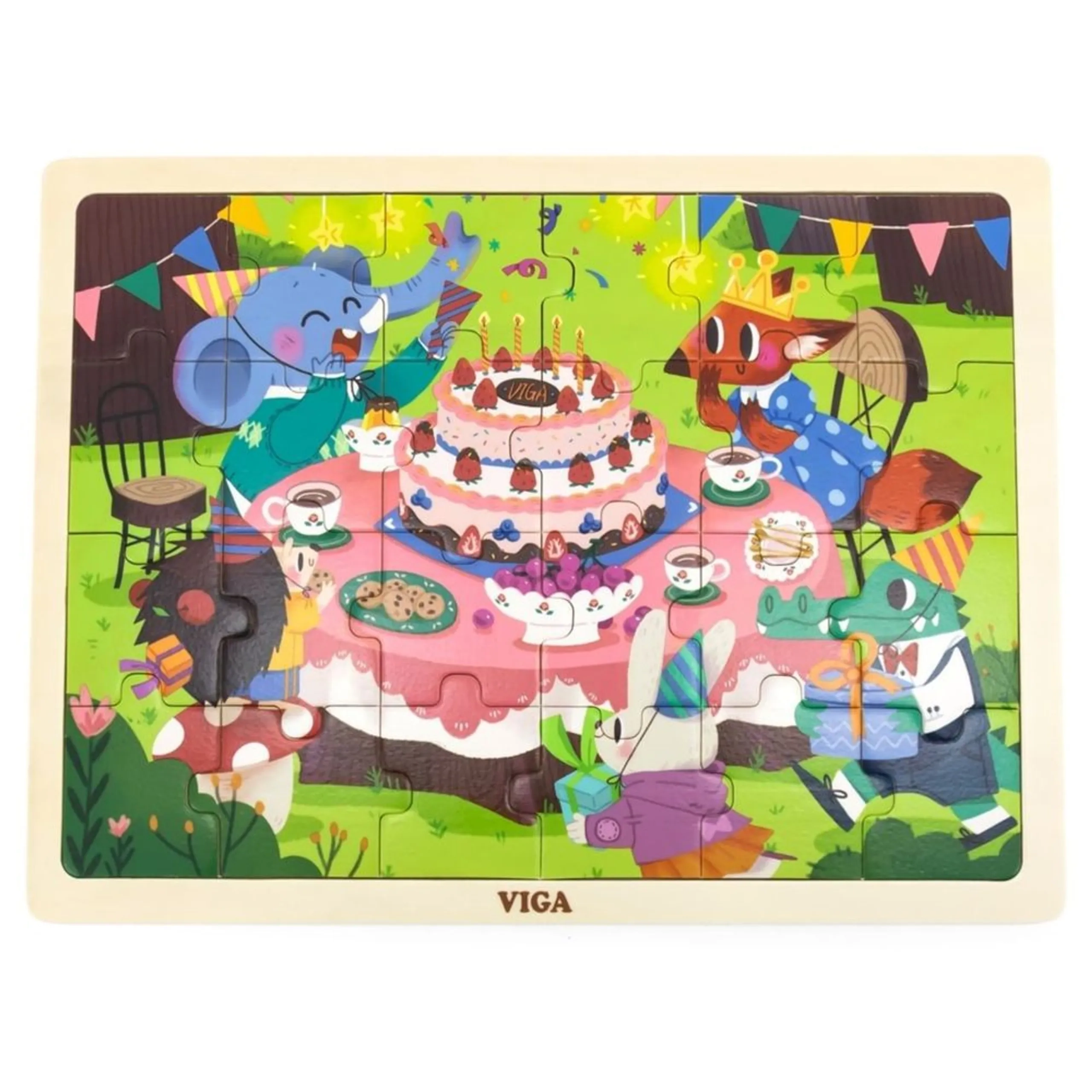 Birthday Party Wooden Puzzle (SW-44644) - 24 pcs
