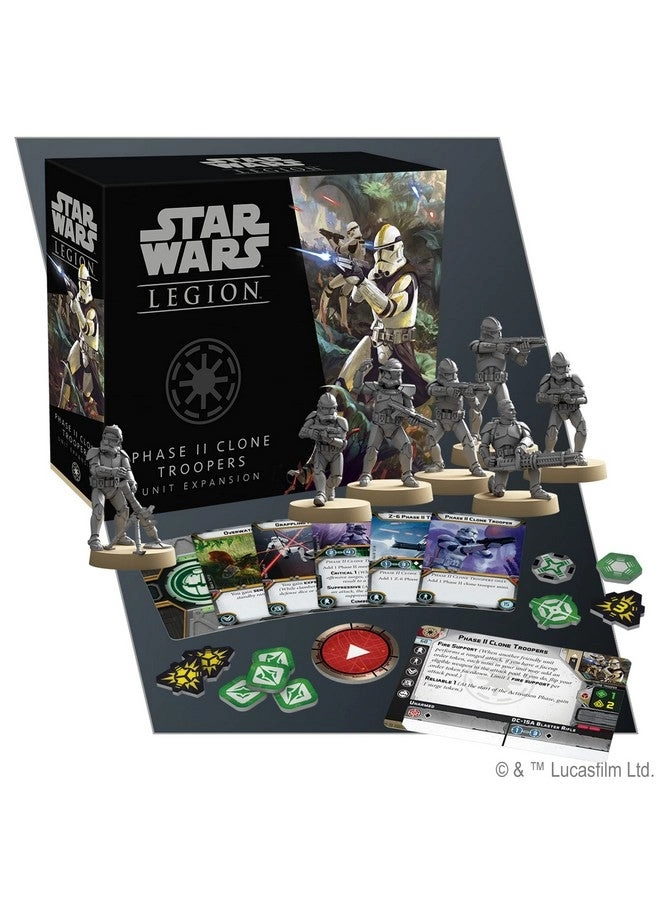 Star Wars: Legion: Phase II Clone Troopers Unit Expansion - Tabletop Miniatures Strategy Game