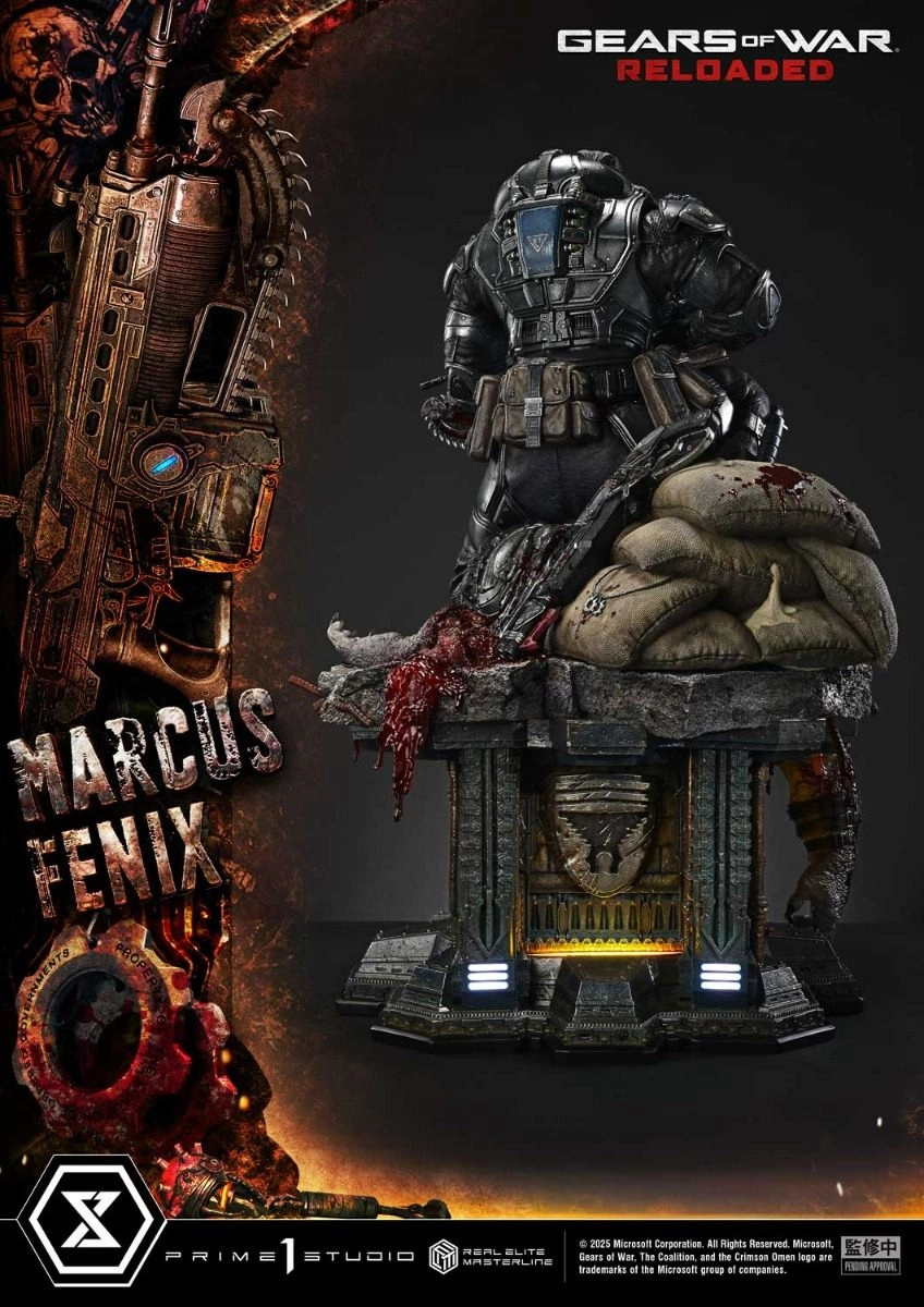 Marcus Fenix - Gears of War: Reloaded Real Elite Masterline - 1/3 scale LED Illumination Statue