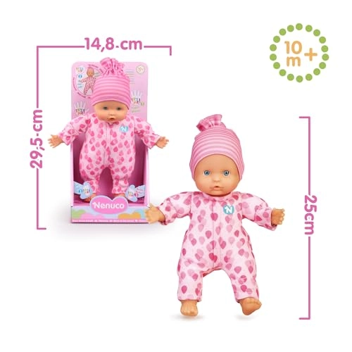 Soft Doll - 3 functions Baby sounds Ages 3+