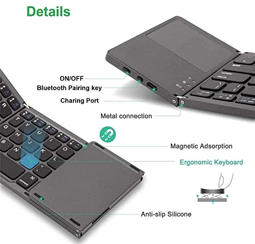 Ultra Thin Mini Foldable Keyboard - Wireless