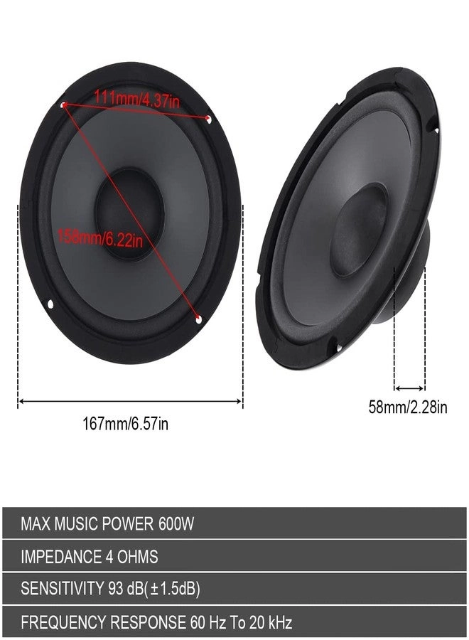 Coaxial Car Speakers - 6.5"