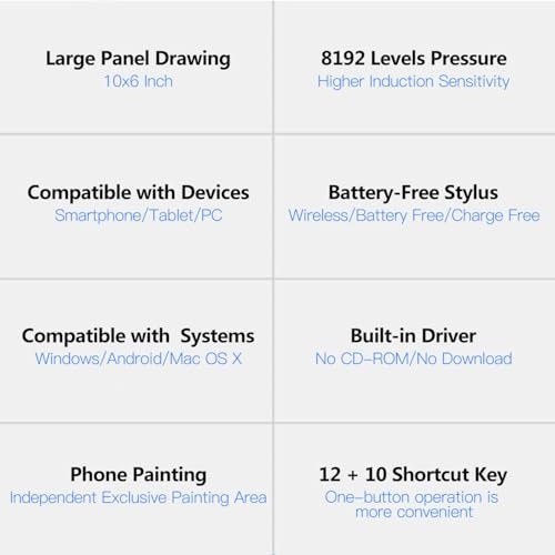 Graphics Drawing Tablet - 230x132mm 8192 Levels