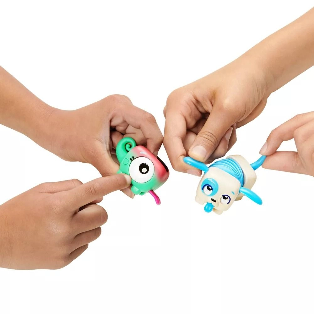 Curly Chameleon + Pop Tube Pup + Cheeky Pop Monkey - Metallic