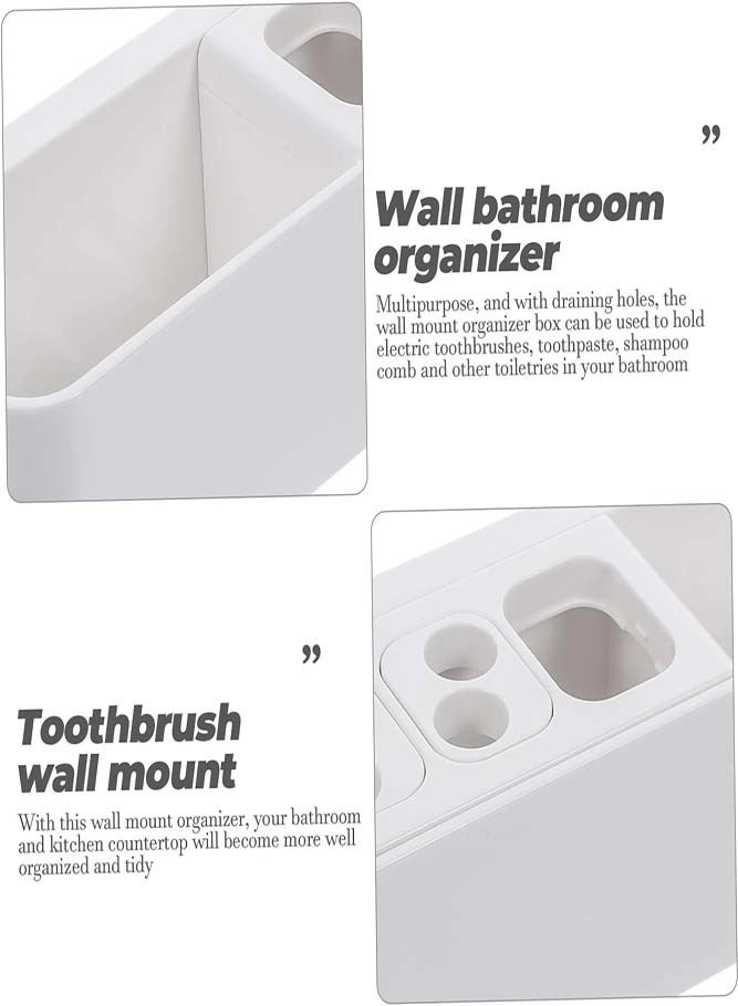Wall-Mounted Electric Toothbrush Holder - 2pcs Auto Lock & Gravity Release