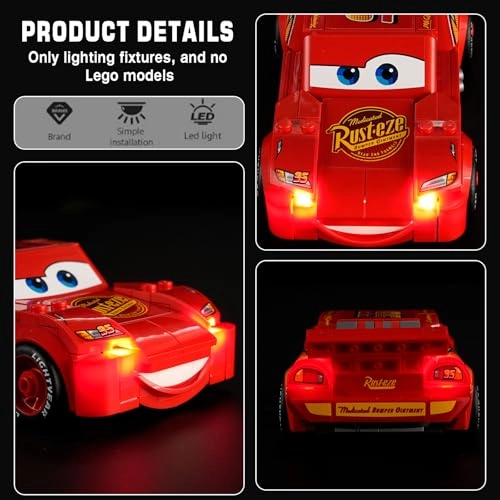 LED Light - Compatible with 77255 Lightning McQueen Set