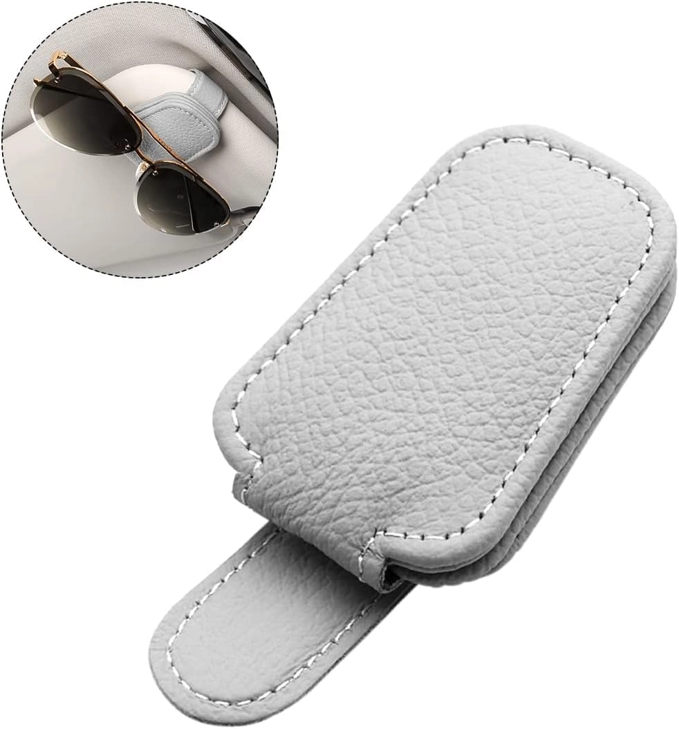 PLENARO Sunglass Holder - Magnetic Leather Universal
