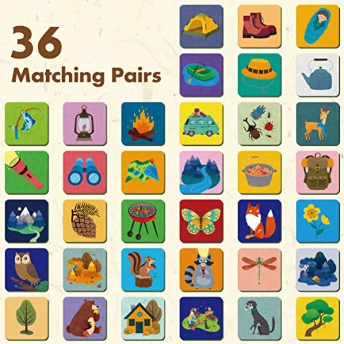 Memory Matching Game - 36 months - 8 years 72 pieces