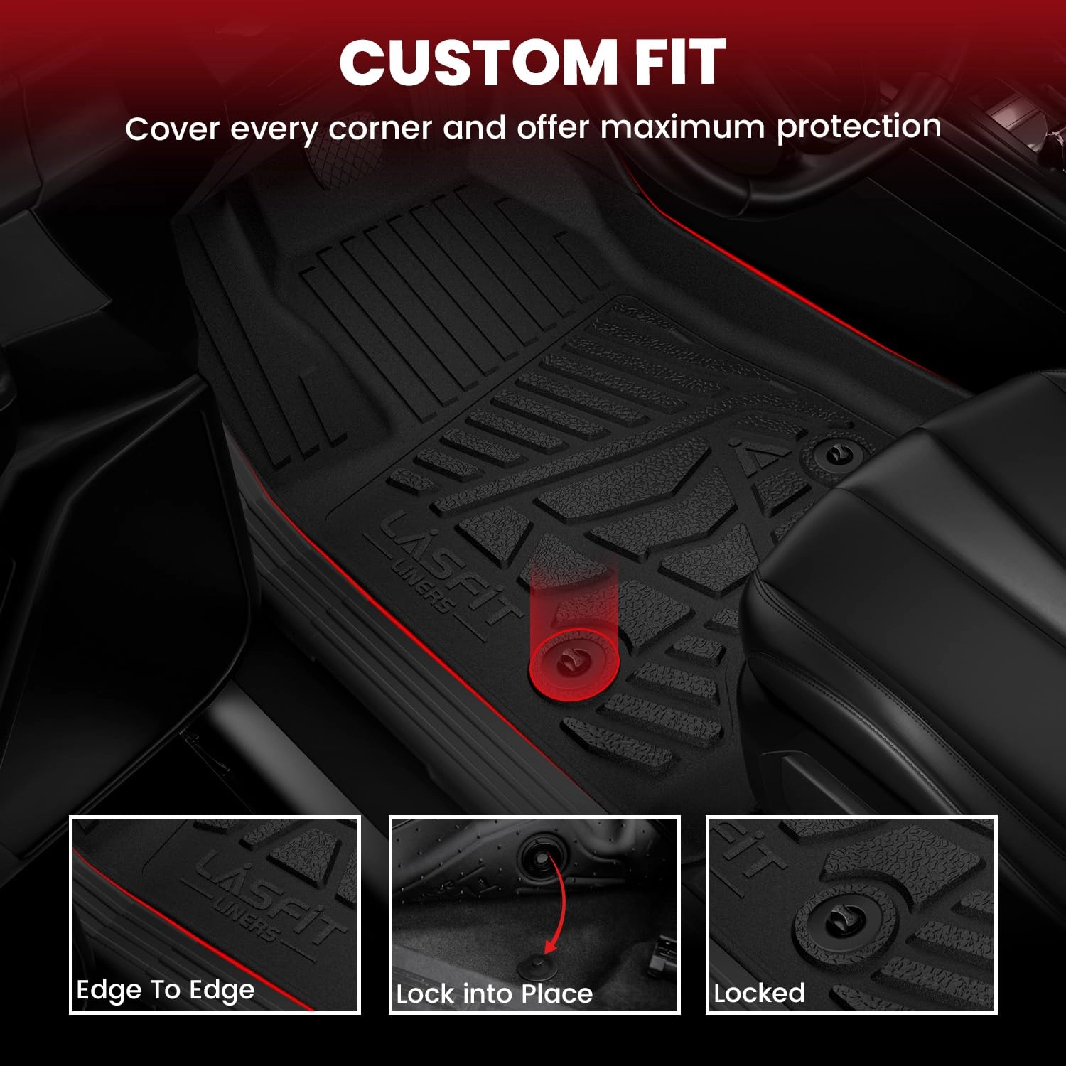 Floor Mats for Ford F250 F350 - 2012-2016 1st & 2nd Rows