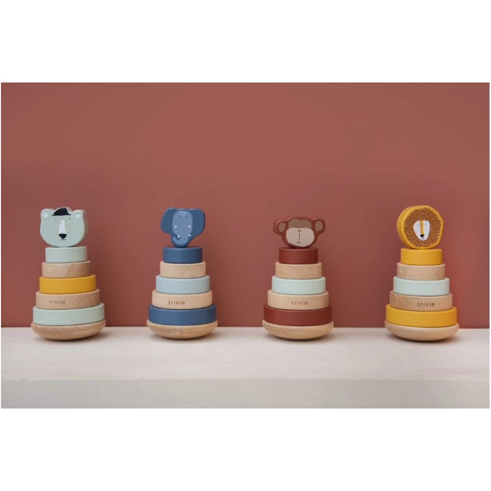 Wooden Stacking Toy Mrs. Elephant - Suitable for 12 months & above
