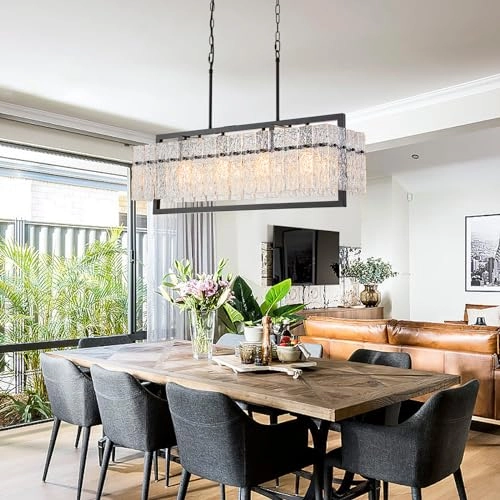 Large Rectangular Chandeliers