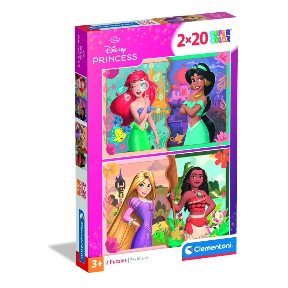 Clementoni Disney Princess 2-in-1 Puzzle (ALGT-24092) - 40 pcs