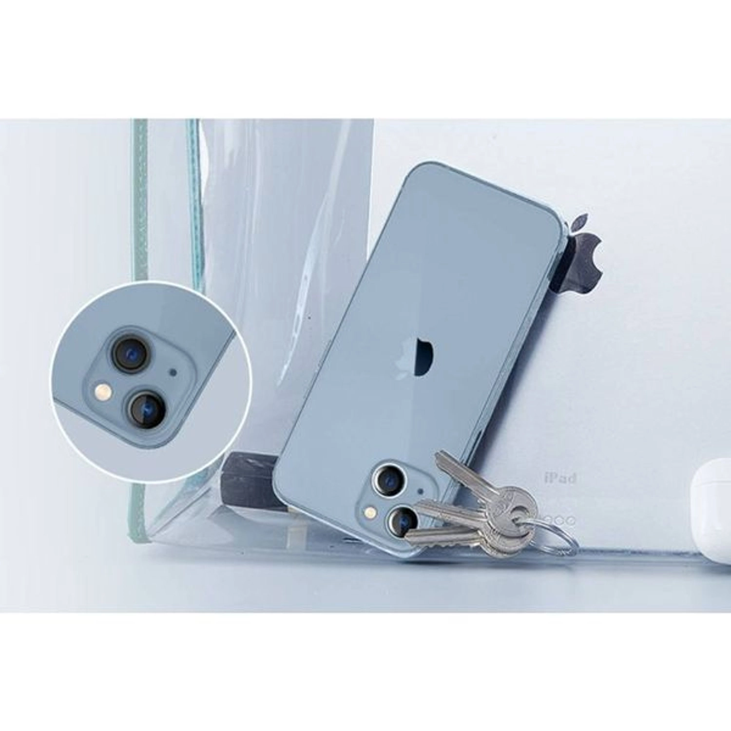 Clear Scratch-Resistant Tempered Glass Camera Lens Protector for iPhone 14 Plus (2-Pack)