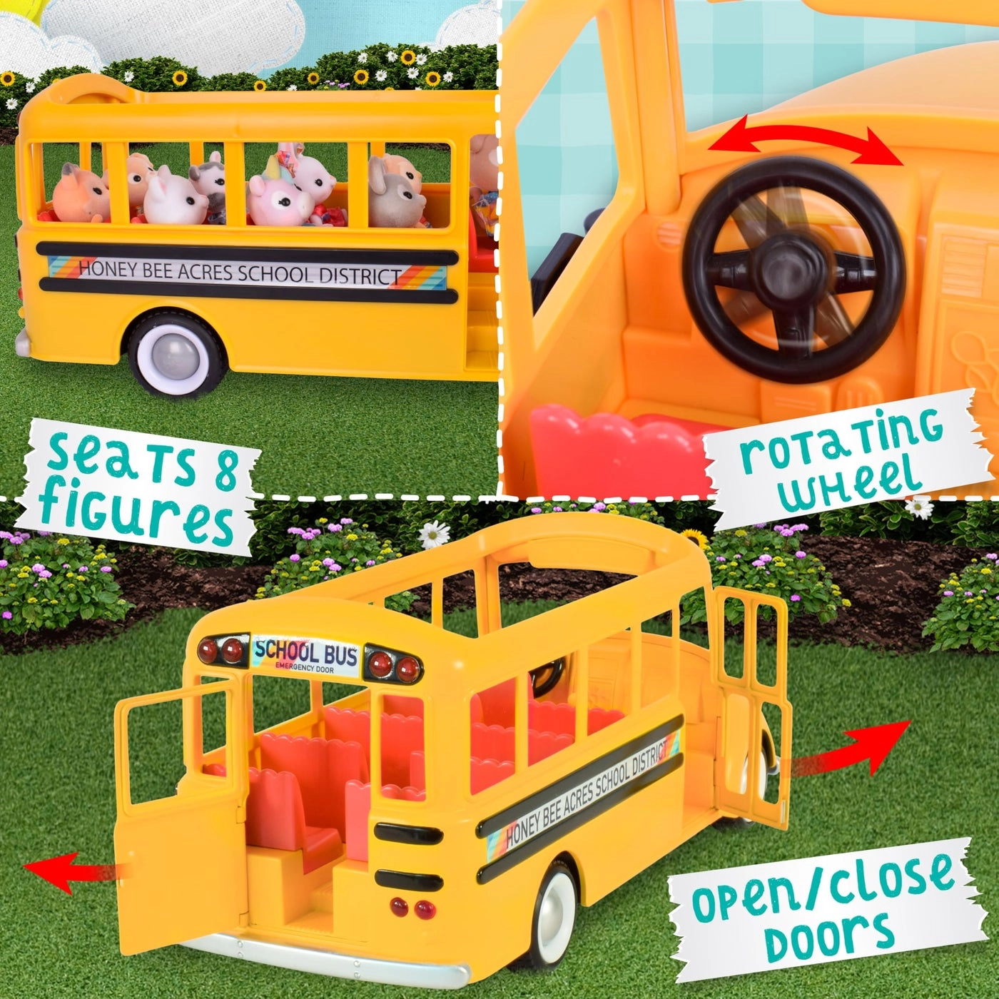Sunshine School Bus - 2 Pieces