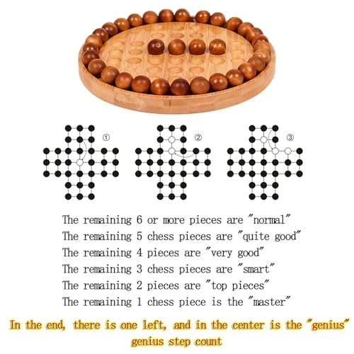 Chess - Wooden Solitaire Handcrafted