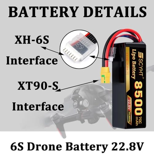 22.8V 6S Drone Battery - 8500mAh
