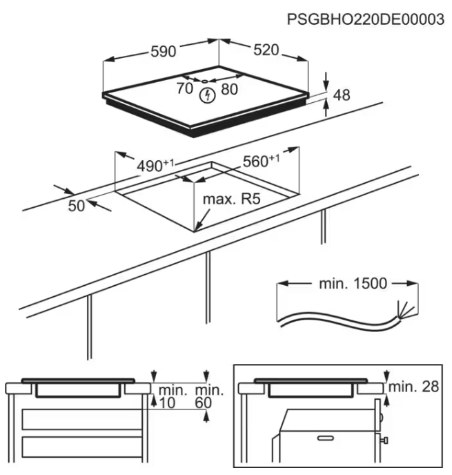 LIB60420CK Induction hob