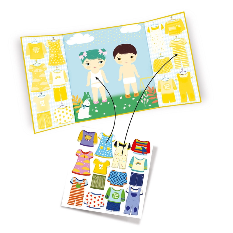Clothes Activity Sticker Book 14 pcs