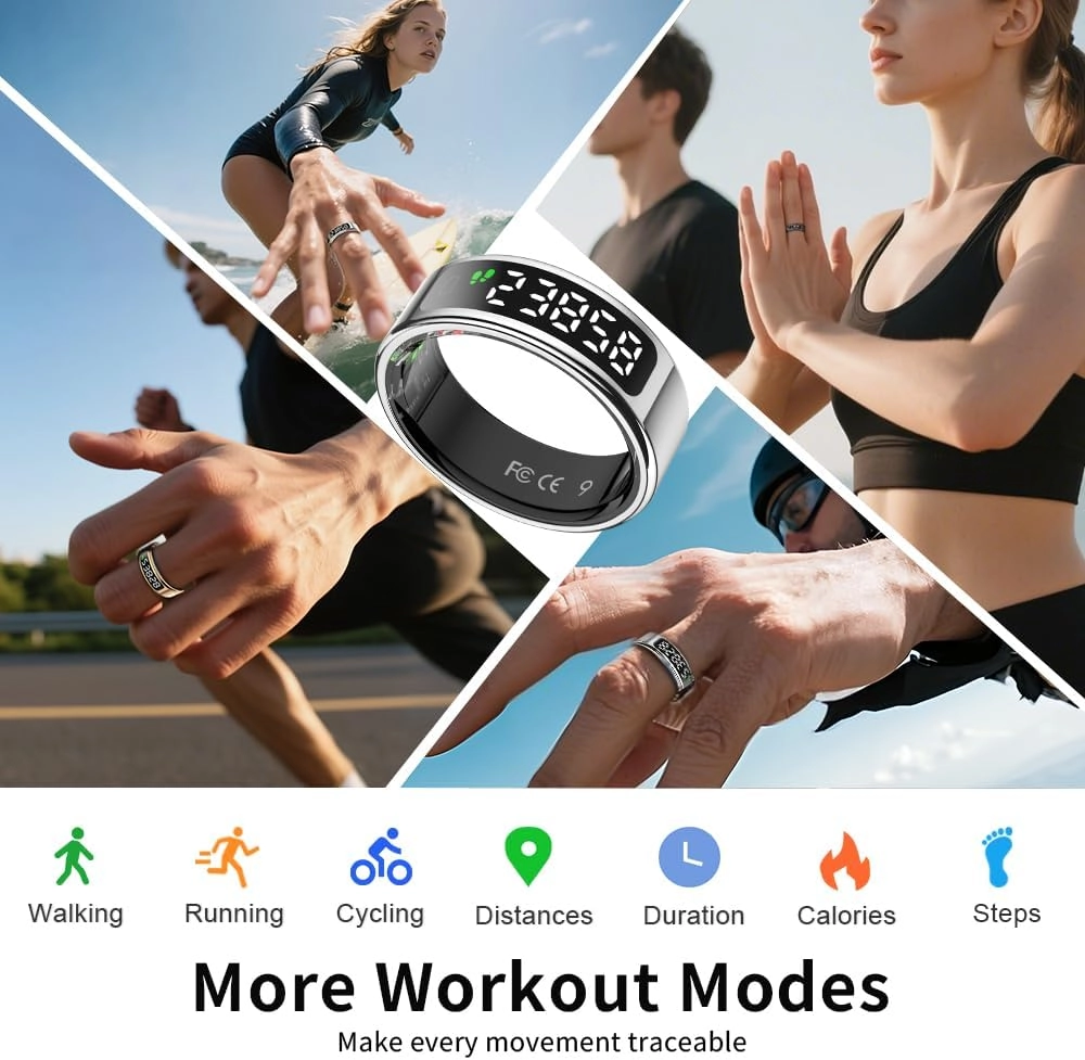 LCD Display Smart Ring - 13