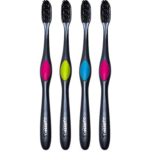 360 Charcoal Infused Toothbrush - Soft 4-Piece Pack