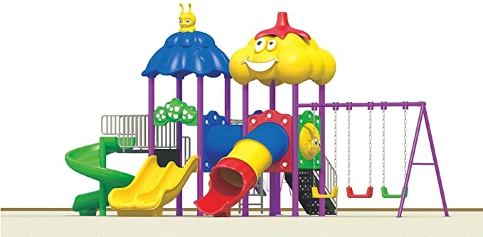 Multi Purpose Kids Outdoor Playing Equipments - 770x320x280cm 2+ Years
