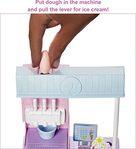 Ice Cream Shop Playset - 12-in Brunette Ages 3+