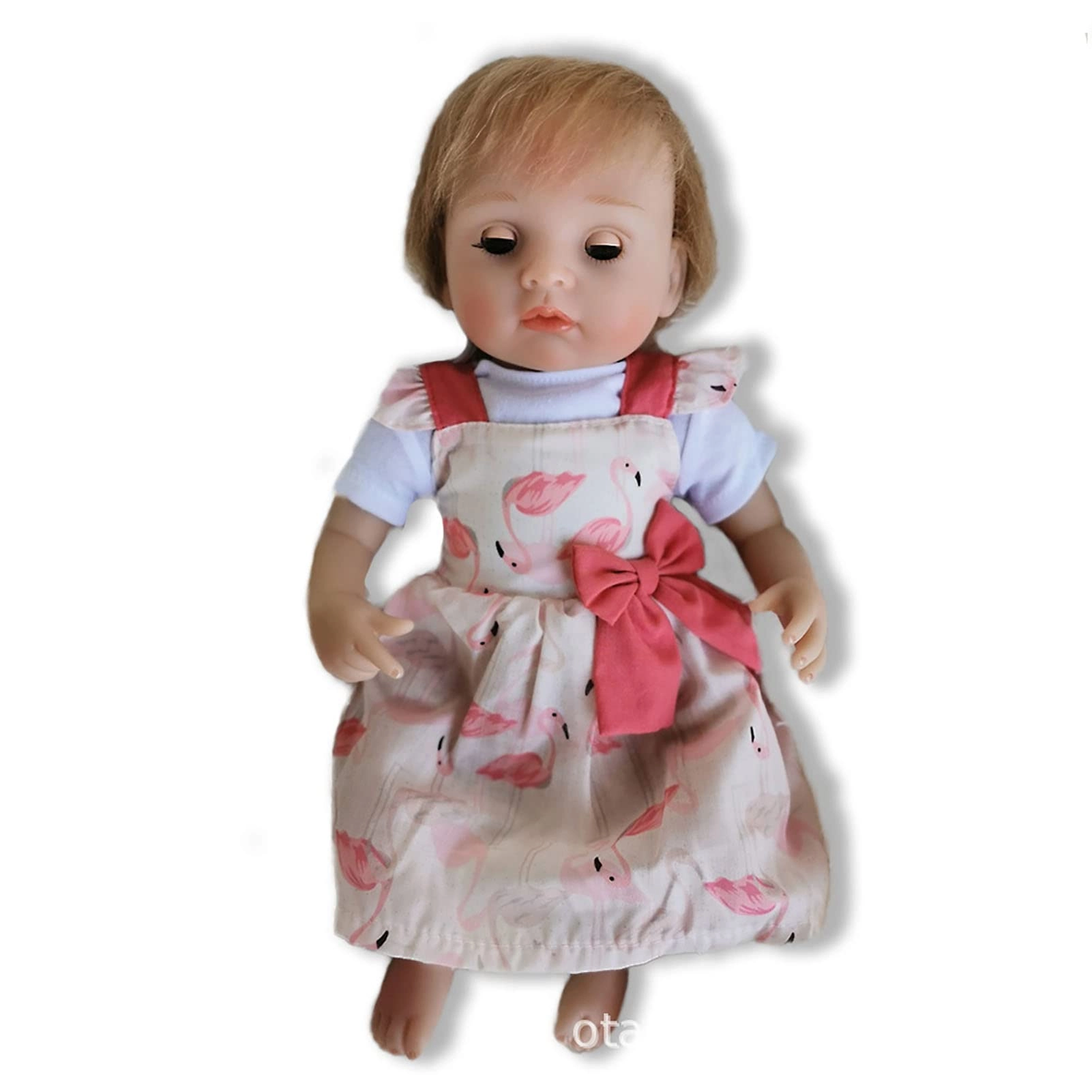 Reborn Baby Doll - 16 Inch Vinyl Cotton Body Pink