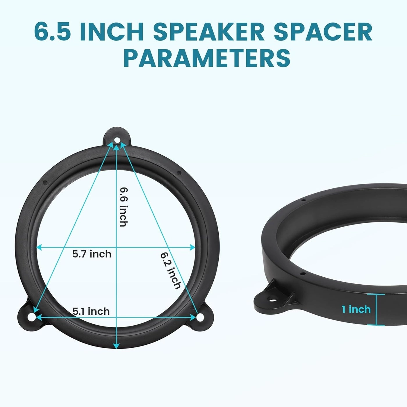 6.5 Inch Speaker Adapter Bracket Kit