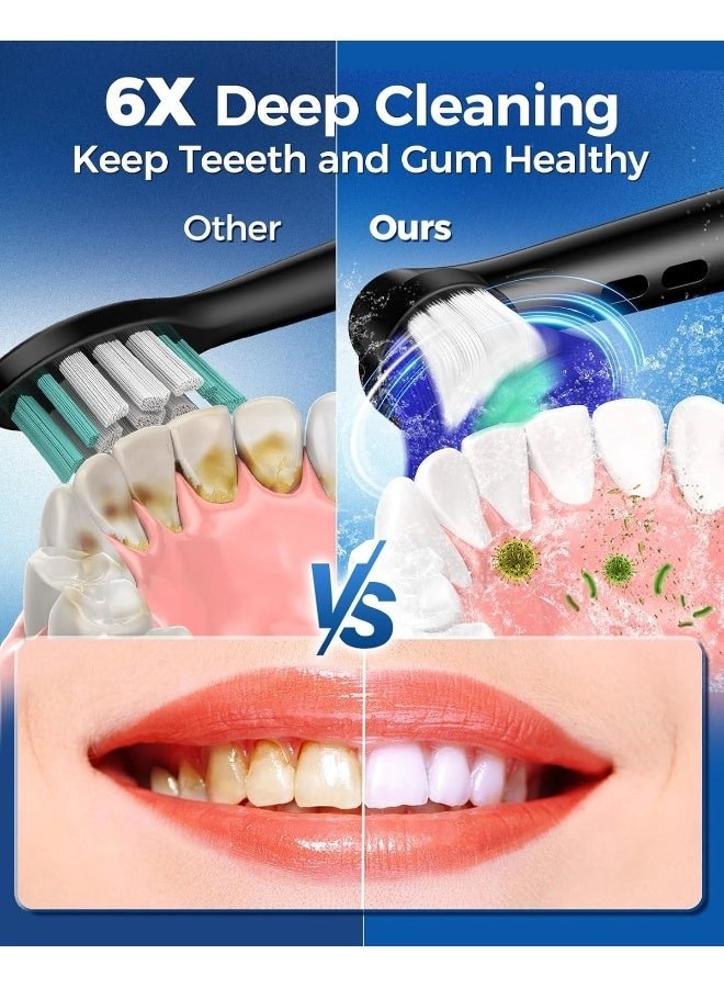 Rotating Electric Toothbrush - 8 Brush Heads 4 Modes 25-Day Battery Life