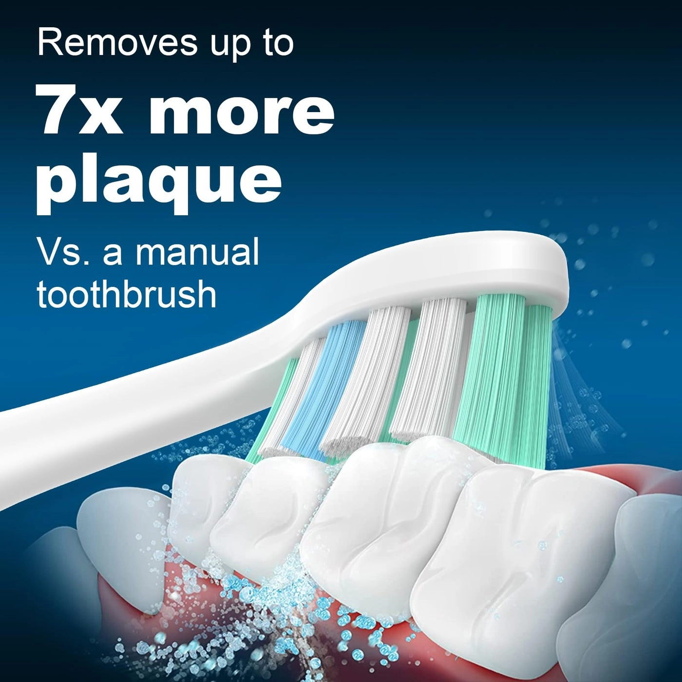 Replacement Toothbrush Heads - 10 Pack 5green+5white