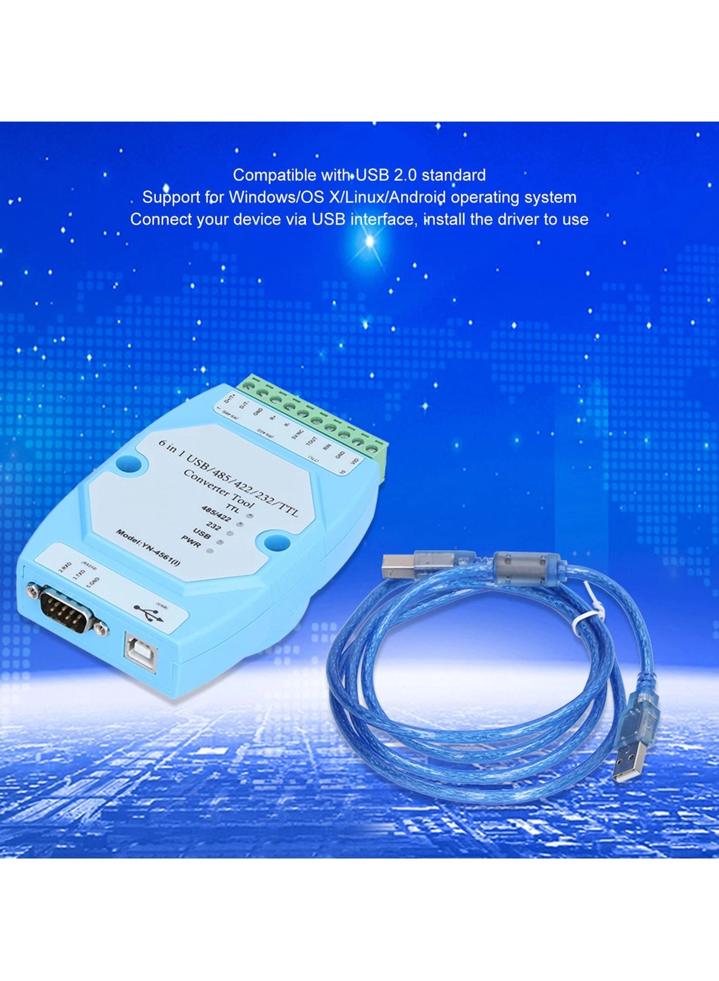 YN4561I - RS232 RS485/422 TTL Isolated