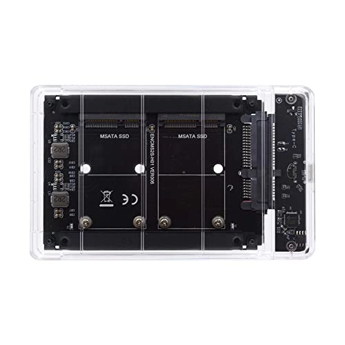 xiwai Dual MSATA MiniSATA SSD Card - USB30 MSATA MiniSATA SATA 25inch