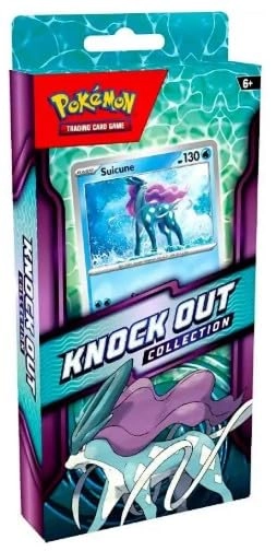 Pokémon Knockout Collection - 2 Booster Packs Foil Card Suicune Bundle