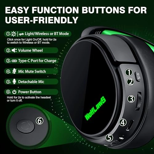 X1 - Wireless Gaming Headset Bluetooth