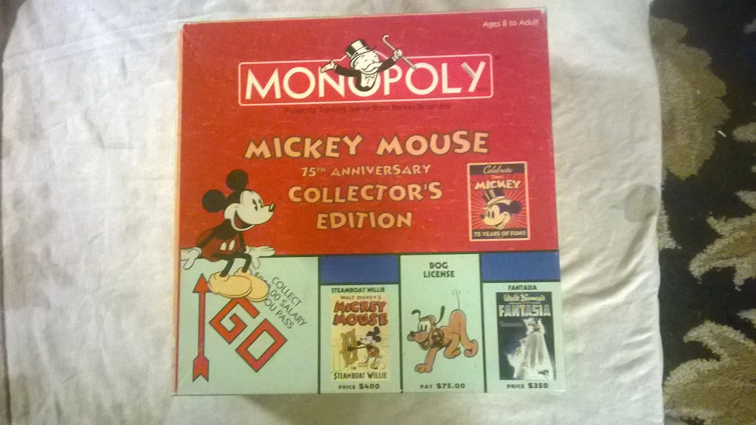 USAopoly Monopoly: 75th Anniversary Mickey Mouse Collectors Edition