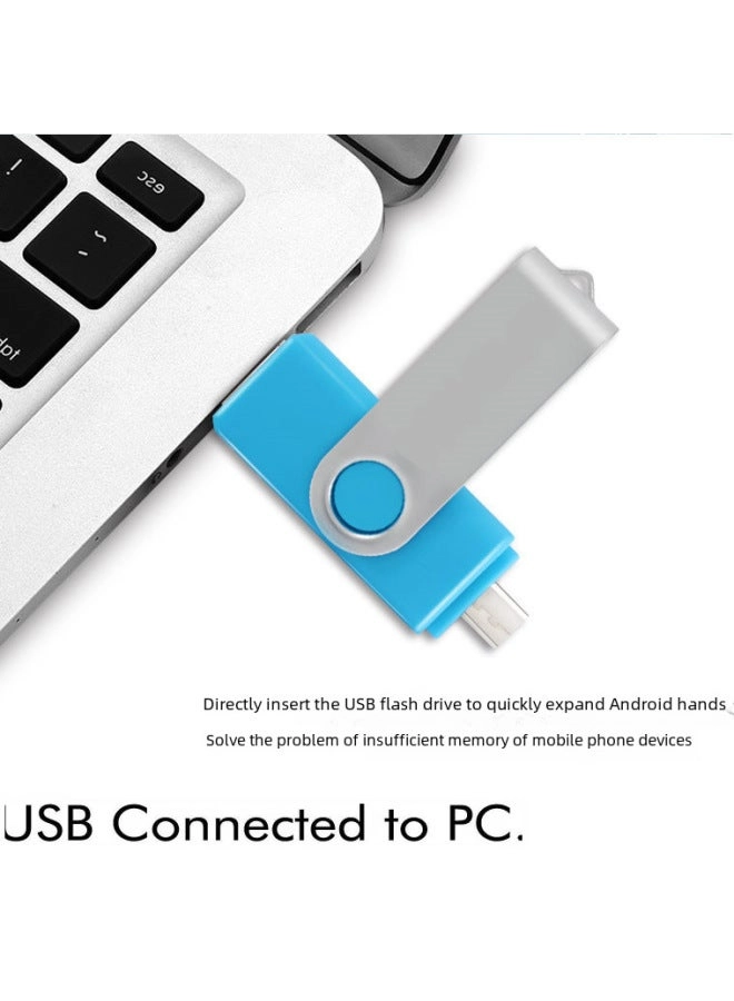 Metal Rotating Mobile Phone Usb Flash Drive - 16gb 32gb 128GB