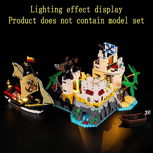 LED Light Kit for LEGO Tropical Fortress 10320 - Plastic 1 4.5-5V