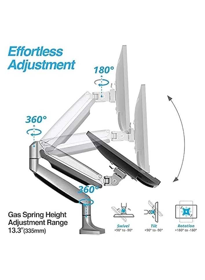 Monitor Mount Arm - Single 20 to 32 inches 75x75mm and 100x100mm