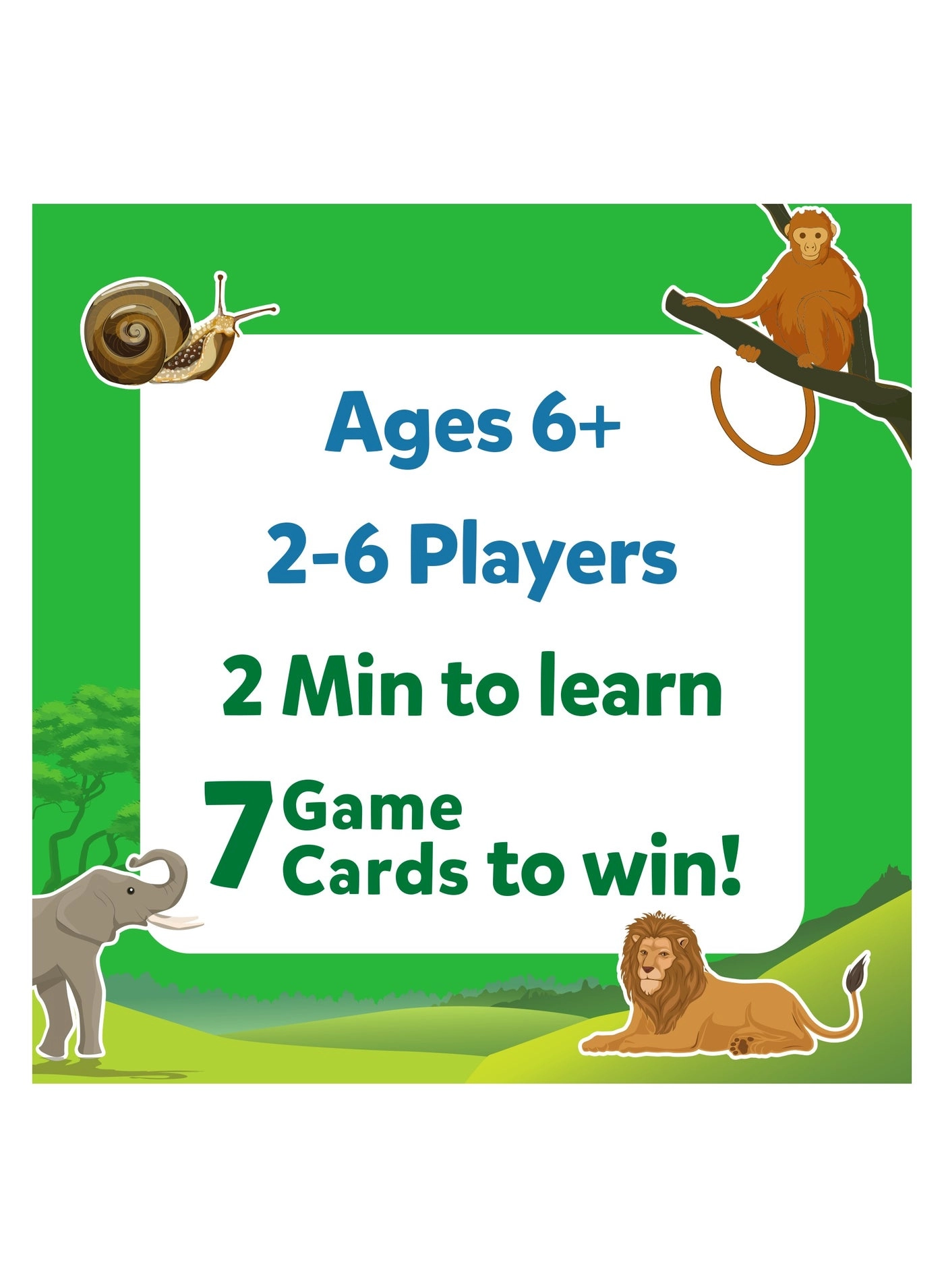 Guess in 10 Picture Clues - Card Game Animals