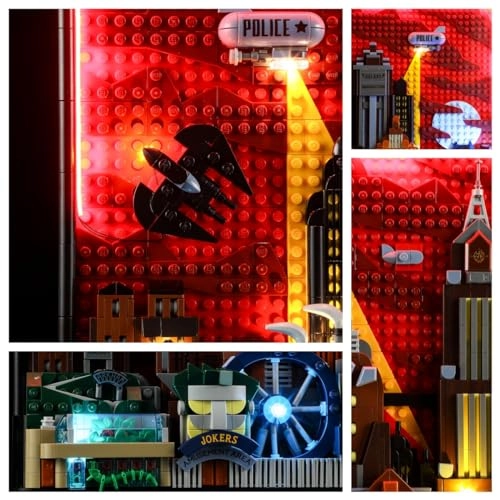 Set of Lights for Lego 76271 Animated Series Gotham City Building Model - Gotham City LEGO