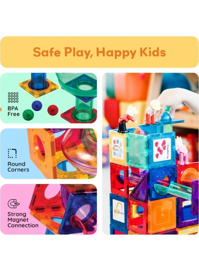 Magnetic Marble Run Set (PTG70) - Multicolor