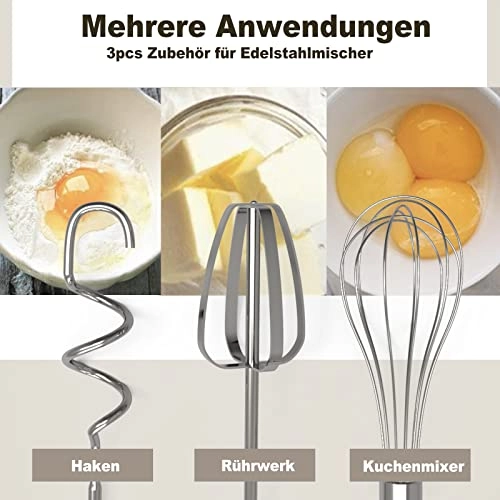 Hand Mixer Attachments - 3Pcs Stainless Steel
