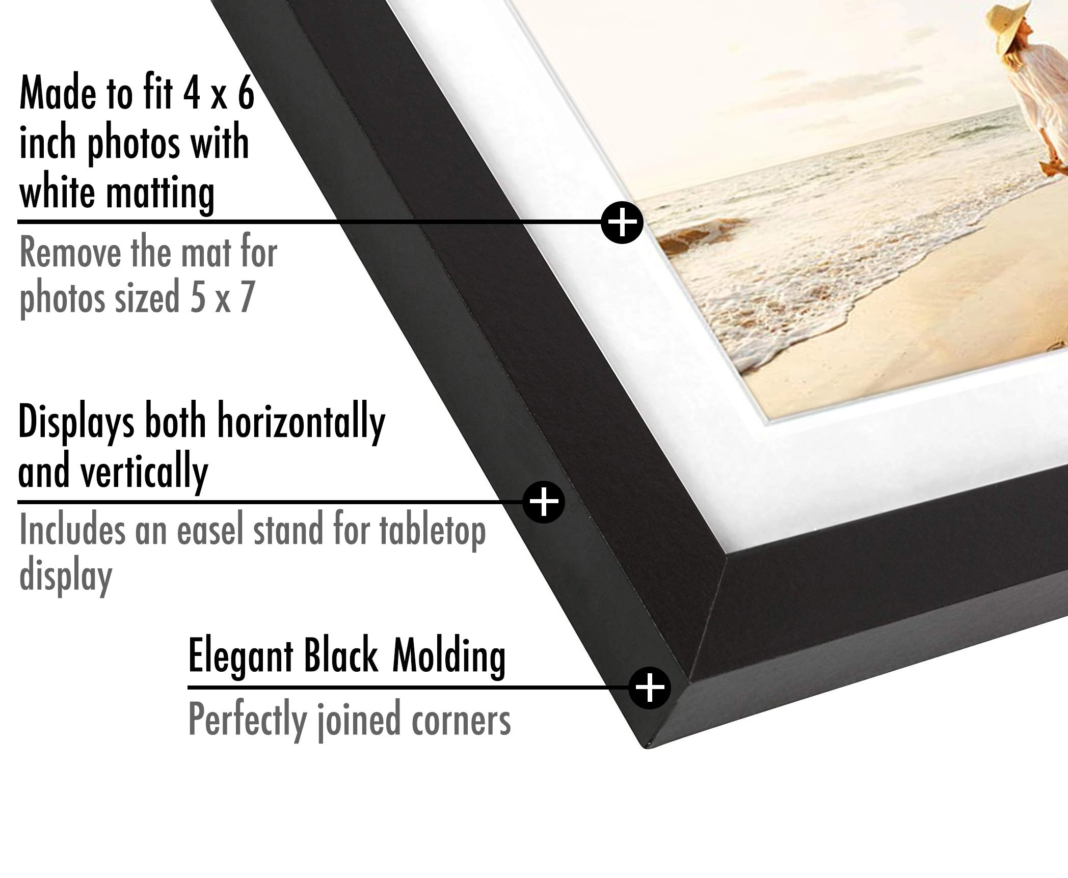 Hinged Picture Frame - 5x7 Two Displays