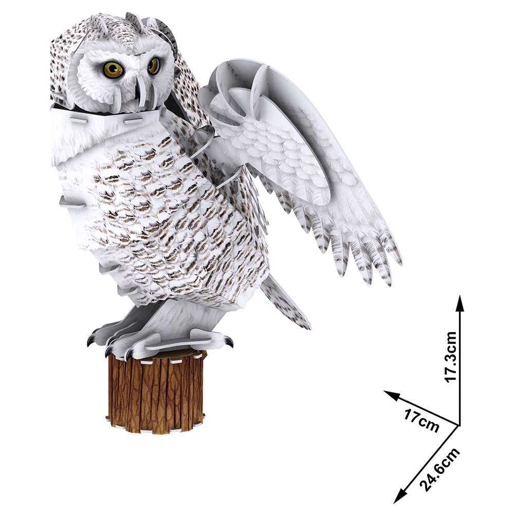 Snowy Owl 3D Puzzle (527-DS1079H) - 62 pcs