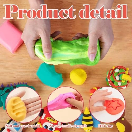 Air Drying Modelling Clay - Polymer Clay 64 piece(s)