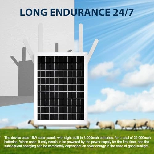 Outdoor Solar Powered WiFi Router - 150 Mbps 802.11b, 802.11g, 802.11n