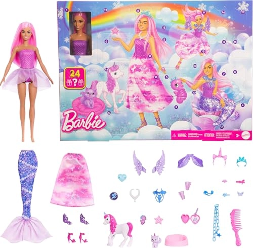 Advent Calendar - with Doll 24 Surprise Accessories Ages 3+